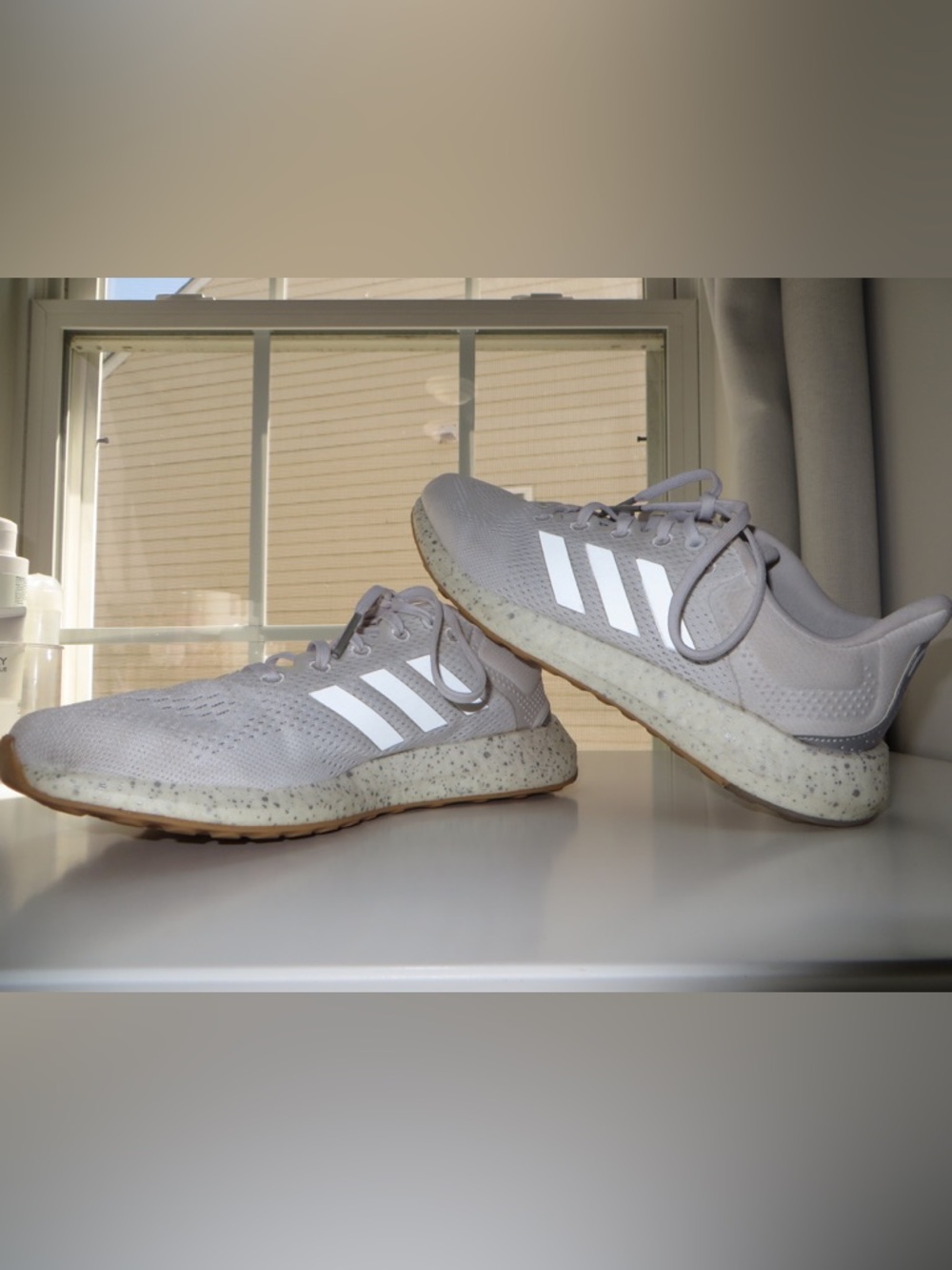 Adidas White Speckled Sole Sneakers